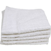 Textile R-R - Hôtel Basics Wash Cloth - 12" x 12" - Blanc - 12 Pack