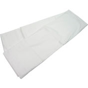Textile R-R - Hôtel Basics Twin Size Bed Sheets, 115" x 66", White - 12 Pack