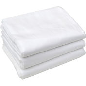 Textile R-R - Hôtel Basics Twin Size Chambres de lit ajustées, 76 « x 39 » x 9 », Blanc - 12 Pack
