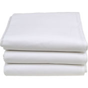 Textile R-R - Hôtel Basics Full Size Bed Sheets, 115" x 81", White - 12 Pack