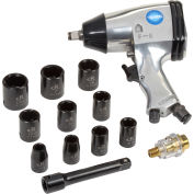 Global Industrial™ Air Impact Wrench Kit, 1/2 » Drive Size, 260 Max Torque