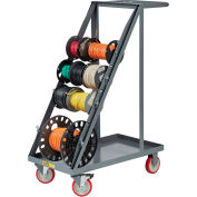 Little Giant® RT4-5TL Wire Reel Cart, Open Back, Non-Marking Polyurethane Wheels