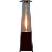 Hiland Patio Heater HLDS01-CGTHG Propane 41000 BTU Quartz Glass Tube Brown/Silver