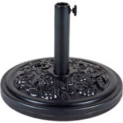 AZ Patio Heaters Base ronde en béton pour parapluie de marché, plastique, 33 lbs, noir