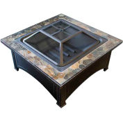 Fosse à feu Hiland YFP - 51133D bois 36" carrés ardoise