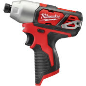 Milwaukee 2462-20 M12 Cordless 1/4"Hex Impact Driver (Outil nu uniquement)