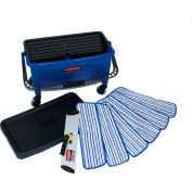 Rubbermaid® 18" Microfiber Finish Kit, Blue, 10 Gallon Capacity - FGQ050000000