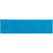 Rubbermaid Commercial Products Adaptable Flat Mop Microfiber Pad 18" Blue, Plastic, Blue
