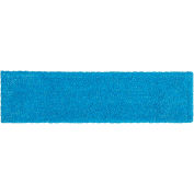 Rubbermaid Commercial Products Adaptable Flat Mop Microfiber Pad 18"Bleu, Plastique, Bleu