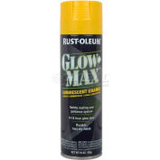 Rust-Oleum Glowmax 2600 système aérosol luminescents, sécurité jaune, 15 oz - 223885, qté par paquet : 6