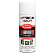 Rust-Oleum Industrial 1600 System General Purpose Enamel Aerosol, White Primer, 12 oz. - 1681830V, qté par paquet : 6