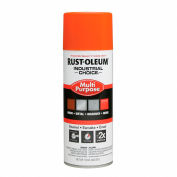 Rust-Oleum Industrial 1600 System General Purpose Enamel Aerosol, Safety Orange, 12 oz. - 1653830V, qté par paquet : 6