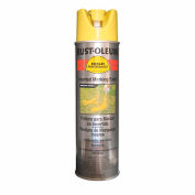 Système Rust-Oleum V2300 En aérosol de peinture de marquage inversé, jaune haute visibilité - V2344838V, qté par paquet : 6