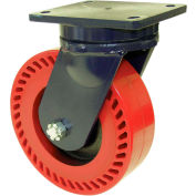 RWM Casters 96 Series 10" x 3" Forged Steel Wheel Swivel Caster - 95-FST-1030-S