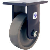 RWM Casters 96 Series 8" Urethane on Iron Wheel Rigid Caster - 95-UIR-0830-R