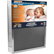 Filtre à air électrostatique lavable permanent Air Care Cadre large, 24 x 25 x 5 », MERV 8