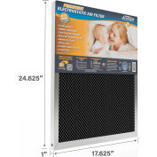 Filtre à air électrostatique permanent lavable Air-Care, 18 x 25 x 1 », MERV 8