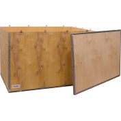 Global Industrial™ 4 Panel Hinged Shipping Crate w/ Lid, 47-5/16"L x 29-1/4"W x 29-1/2"H