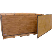 Global Industrial™ 6 Panel Shipping Crate w/ Lid & Pallet, 71-1/4"L x 35-1/4"W x 30-1/2"H