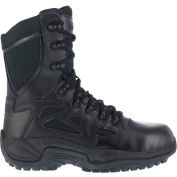 Stealth 8" botte Reebok® RB8874 hommes avec fermeture éclair latérale, noir, taille 9,5 M