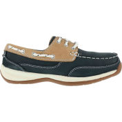 Rockport® RK670 féminin voile Club 3 oeil cravate chaussure bateau, bleu marine & Tan, taille 10,5 W
