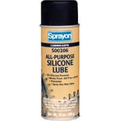 Lubrifiant silicone tout usage Sprayon LU206, bombe aérosol de 10 oz - SC0206000, qté par paquet : 12