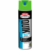 Krylon Industrial Quik-Mark Wb Peinture de marquage inversé Fluor. Vert sécurité - A03630004, qté par paquet : 12
