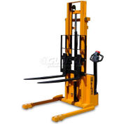 Big Joe® S22 Fully Powered Straddle Stacker 2200 Lb. 96" Lift Forks Inside