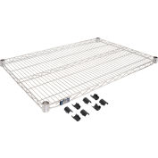 Tablette en treillis métallique Nexel® S2436C, 36 po l x 24 po P, chromé