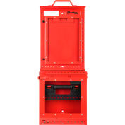 MasterLock® Permit Control Station With Group Lock Box, Wall Mounted, Red, S3500