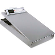 Saunders Redi-Rite aluminium stockage presse-papiers avec calculatrice, 8-1/2 "x 12", argent