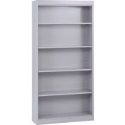 Bibliothèque Sandusky® Elite, assemblée, 36 po L x 12 po P x 72 po H, gris tourterelle