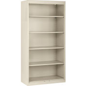 Bibliothèque Sandusky® Elite, assemblée, 36 po L x 18 po P x 72 po H, mastic