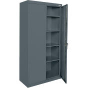 Armoire de rangement Sandusky® Classic de la série commerciale, 36 po L x 24 po P x 72 po H, anthracite, entièrement soudée