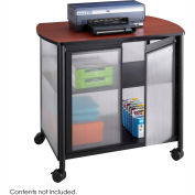 Safco® Products 1859BL Impromptu® Deluxe Machine Stand with Doors, Black