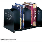 Five Section Adjustable Book Rack - Black
