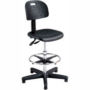 Safco® doux dur Workbench Deluxe tabouret - polyuréthane - noir