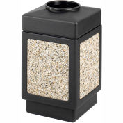 Safco® Canmeleon Aggregate Panel, Top Open, 38 Gallon Black, 9471NC