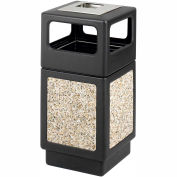 Safco® Canmeleon™ Aggregate Panel, Ash Urn/Side Open, 38 Gallon, Black - 9473NC