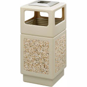 Safco® Canmeleon™ Aggregate Panel, Ash Urn/Side Open, 38 Gallon, Tan - 9473TN