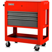 Proto® Heavy Duty Utility Cart W / 3 tiroirs, 23 « P x 46 « H, Rouge