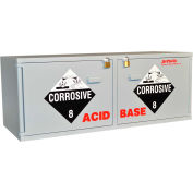 Stak-a-Cab™ Combo Acid (10x2.5 Liter)/Base (10x2.5 Liter) Cabinet, 47"W x 18"D x 18"H