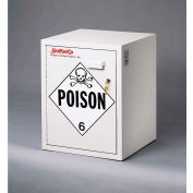 Armoire à poisons de banc de 4 gallons, contreplaqué, 16-3/4 po L x 15-3/4 po P x 21-1/4 po H