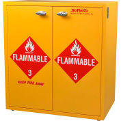 24 Gallon, Jumbo Stacking Flammable Cabinet, Self-Closing, Plywood, 30"W x 18-1/2"D x 32-1/2"H