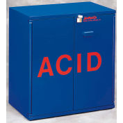 24x2.5 Liter, Jumbo Stacking Acid Cabinet, 30"W x 18-1/2"D x 32-1/2"H