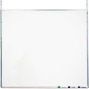 Tableau à feutres en mélamine blanche Screenflex à dispositifs d’accrochage