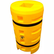 Column Sentry® Column Protector, 8"x 8" Square Opening, 24" O.D. x 42"H, Yellow