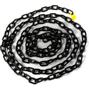 Poste de garde 2"W x 100'L Chaîne en plastique noir robuste