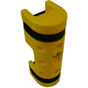 Rack Sentry® Rack Protector with Cutout, 4" x 3" Opening, 18"H, Yellow