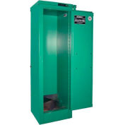 Securall® 4, D et E Cylinder, Vertical Medical Gas Cabinet, 14"W x 13-5/8"D x 44"H, Manuel Close